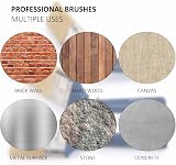 Genixart 3pk Extendable Paint Brushes Walls Ceiling Fence Wood Stain Masonry view 6