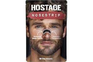 Hostage Tape Nose Strips (30 Ct) - Extra Strength Nasal Strips - Nasal Congestion Relief Strips for Better Sleep - Compact, Non-Invasive Anti Snoring Strips for Men & Women