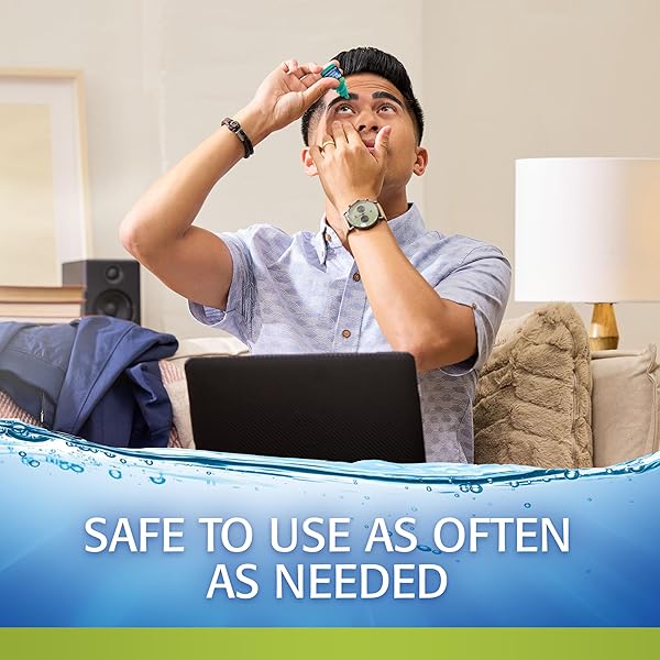 REFRESH RELIEVA FOR CONTACTS LUBRICANT EYE DROPS FOR DRY EYES, 0.27 FL OZ STERILE