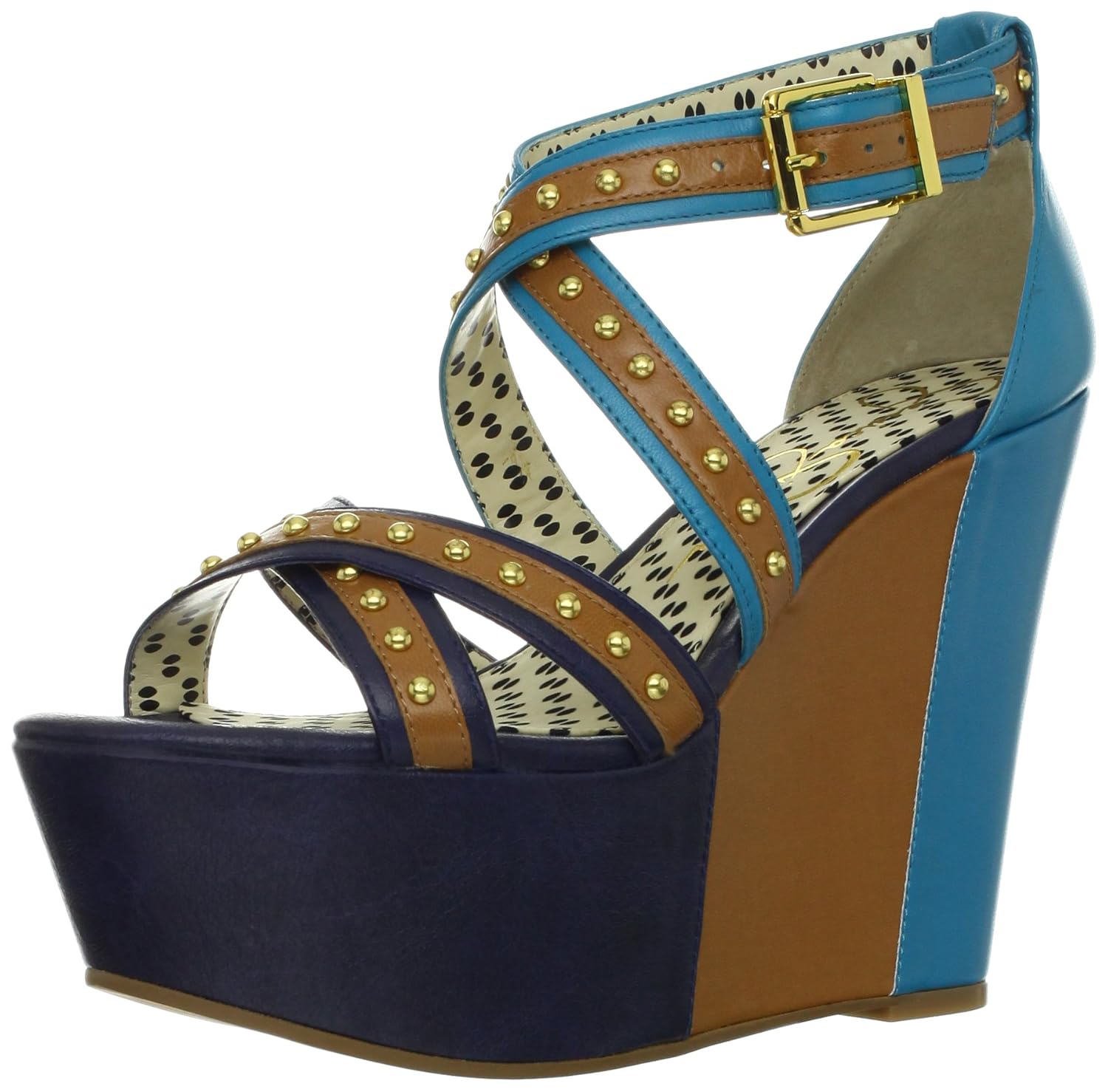 Jessica Simpson Women's Wedge Sandal, Cedar Combo, 6 M US Platforms & Wedges