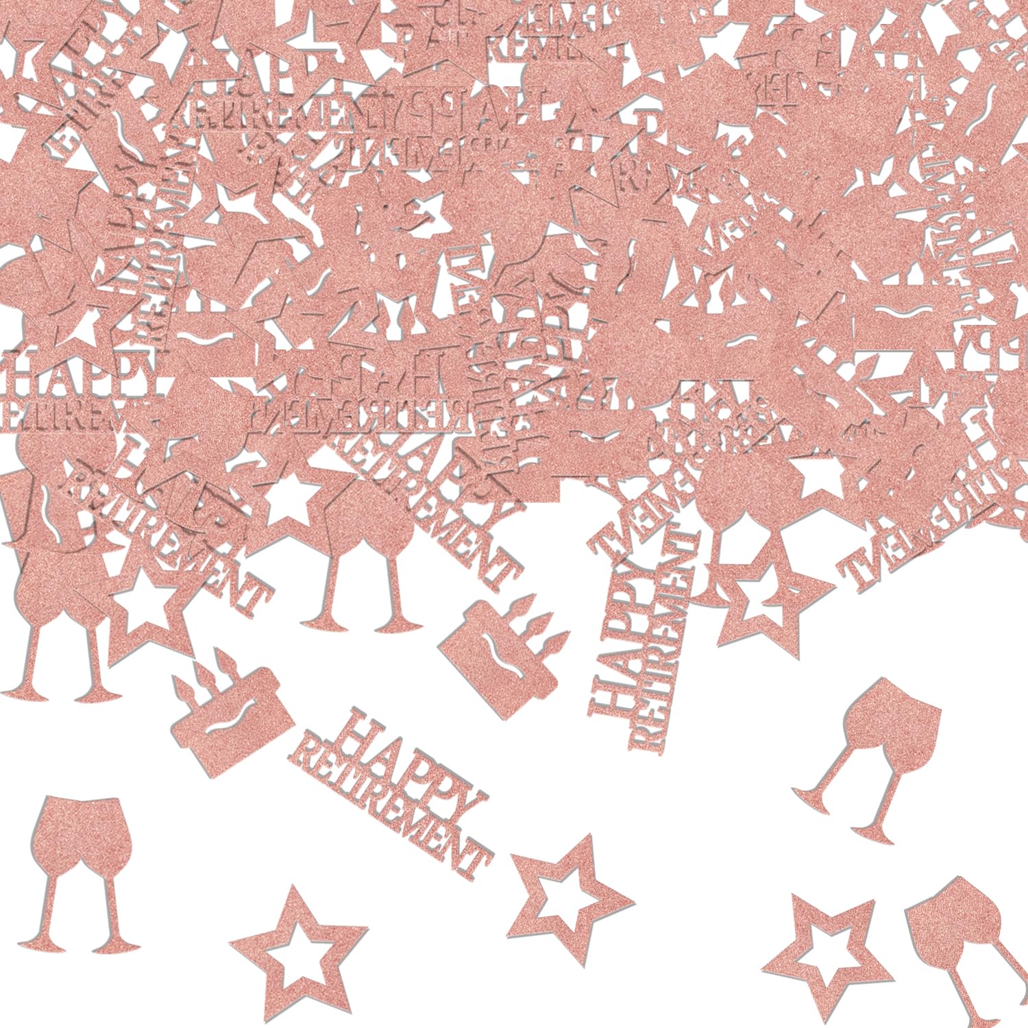 200 PCS Happy Retirement Confetti, Farewell Going Away Party Decoration, The Legend Has Retired, Retirement Table Decorations, Funny Official Retired Party Supplies Rose Gold