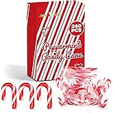 4E's Novelty 240 Pack Mini Candy Canes Bulk - Individually Wrapped, 2-Inch Mini Candy Canes, Classic Peppermint Flavor, for Christmas Treats and Christmas Bulk Stocking Stuffers, Perfect for Kids &amp; Adults (240 Pack)