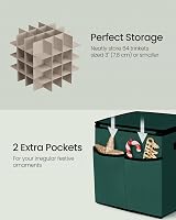 SONGMICS Christmas Decoration Storage Box 64 Slots 7.6 cm Green RFB036C01 view 3