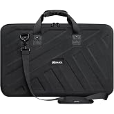 RAYMACE Lightweight Molded EVA Storage Case, DJ Controller Case | Shockproof Foam and Shoulder Strap(28.7x 16.3 x 5.5 inch）