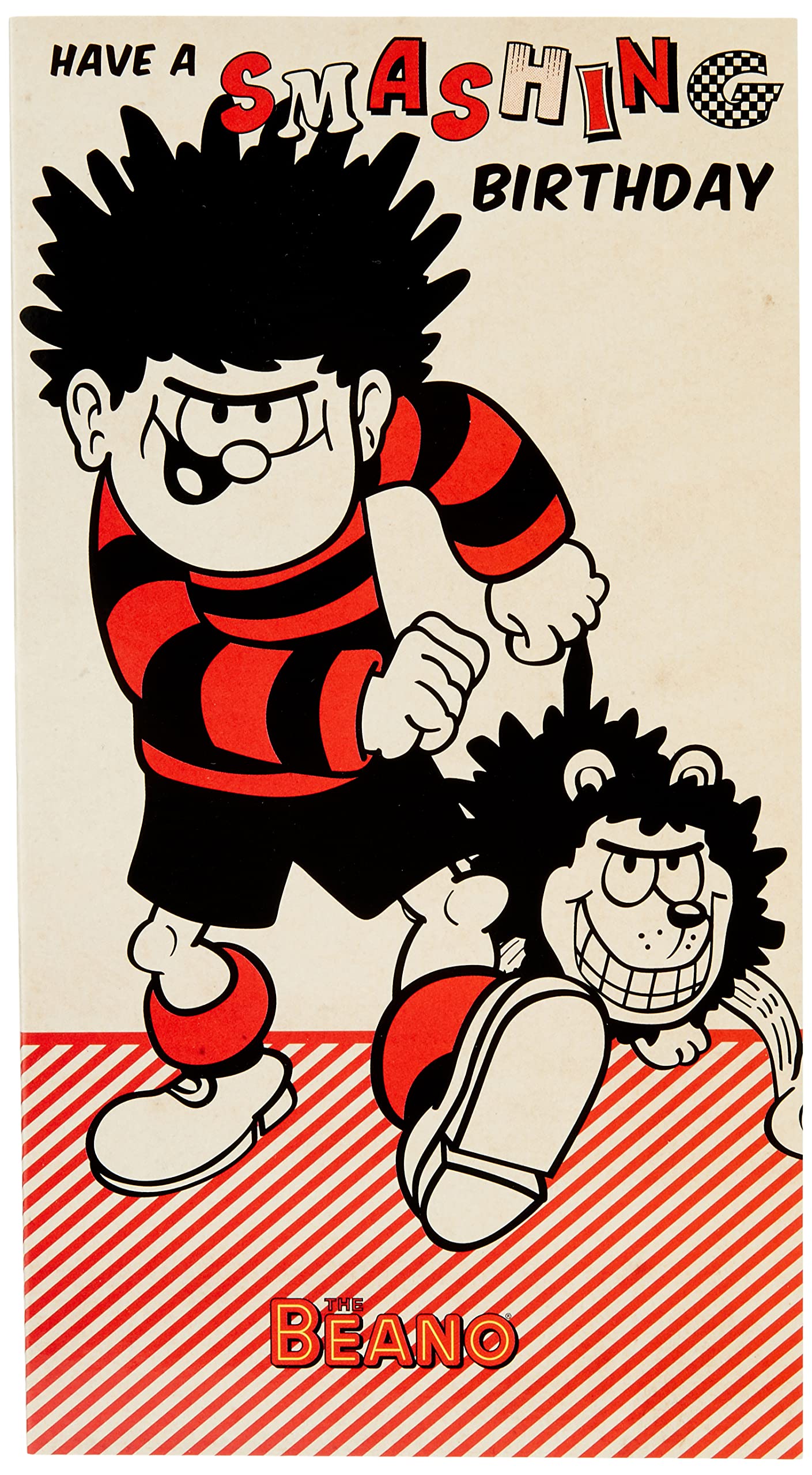 The Beano Dennis the Menace Smashing Birthday Card BN007 Multi Colour