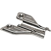 DTC Pivot Pro Long Arm 1mm Screw on Hinge Mounting Plate, Cabinet Hinge Repair Plate for Face Frame Cabinet Application, Nickel Plated Steel with Mounting Screws, 88H10JQ