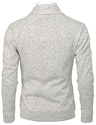 H2H Mens Slim Fit Basic Knitted Longsleeve V-Neck