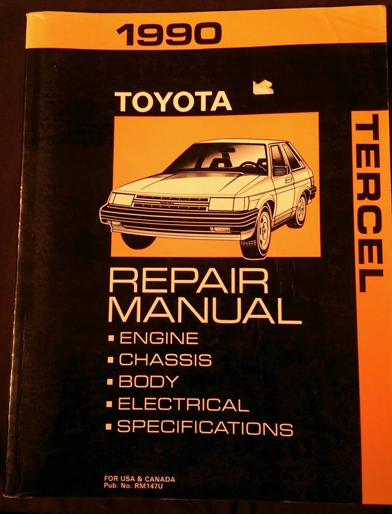 1990 Toyota Tercel EL31 Series Shop Repair Service Manual: Toyota Motor  Corporation: Amazon.com: Books