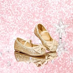 Felix & Flora Toddler Little Girl Gold Dress Shoes