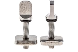 Santa Barbara Surfing SBS - No Tool Stainless Steel Fin Screw for Longboard and SUP - Choose 2 or 3 Pack