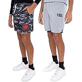 Ultra Game NBA Men's Active Locker Room Short, Black Camo, XX-Large