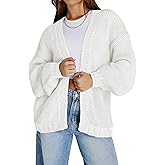 Cakulo Womens Oversized Chunky Cardigan Sweaters Open Front Long Cardigans Fall Coatigan 2025 Knit Sweater Coats