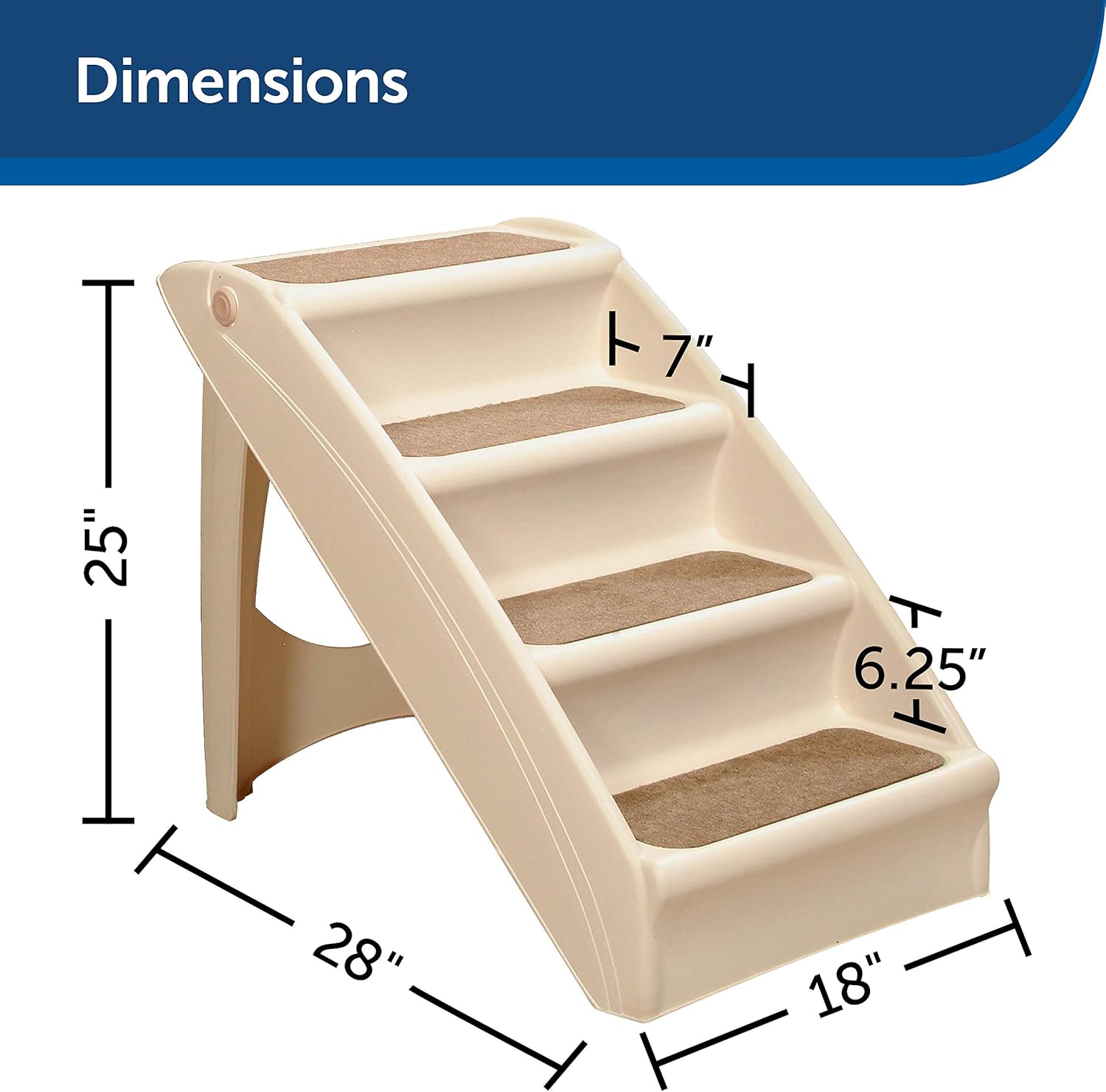 PetSafe Replacement Fabric Covers for CozyUp Folding Pet Steps, Tan : Pet Supplies
