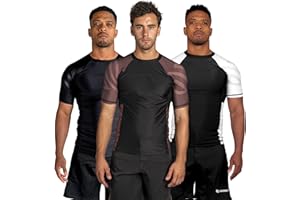 Sanabul Essential Short Sleeve Rash Guard MMA BJJ Wrestling Grappling Jiu Jitsu