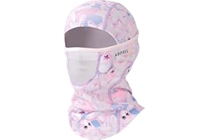 AOPREL Kids Balaclava Ski Mask with Breathable Holes, Windproof Fleece Full Face Mask for Cold Weather Boys Girls