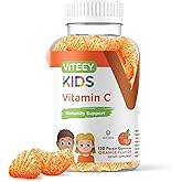 Kids Vitamin C Gummies - Immune Support for Kids, Toddlers, & Teens - Vegan, Gelatin Free, Gluten Free, GMO Free - Tasty Chew