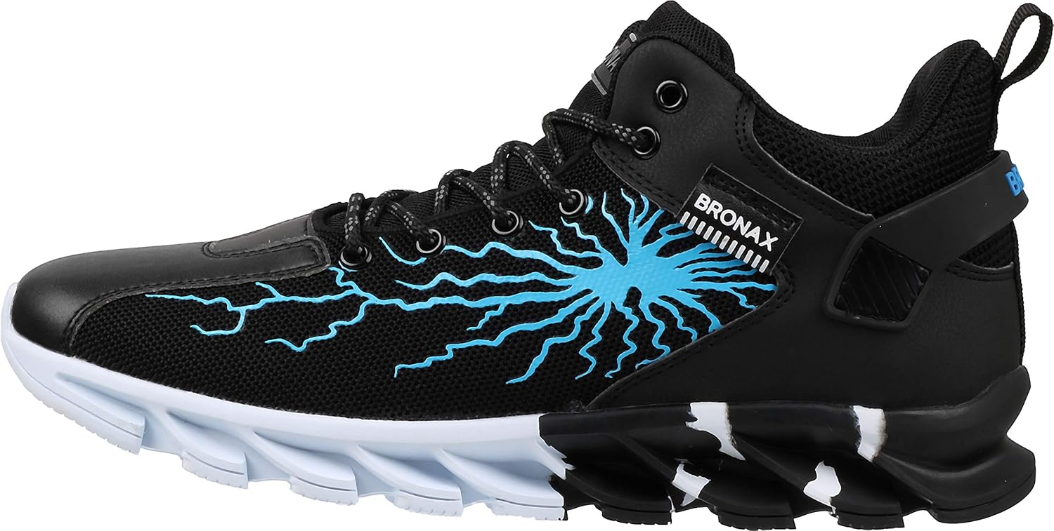  | BRONAX Men's Lightning Design Fashion Sneakers | Fashion Sneakers