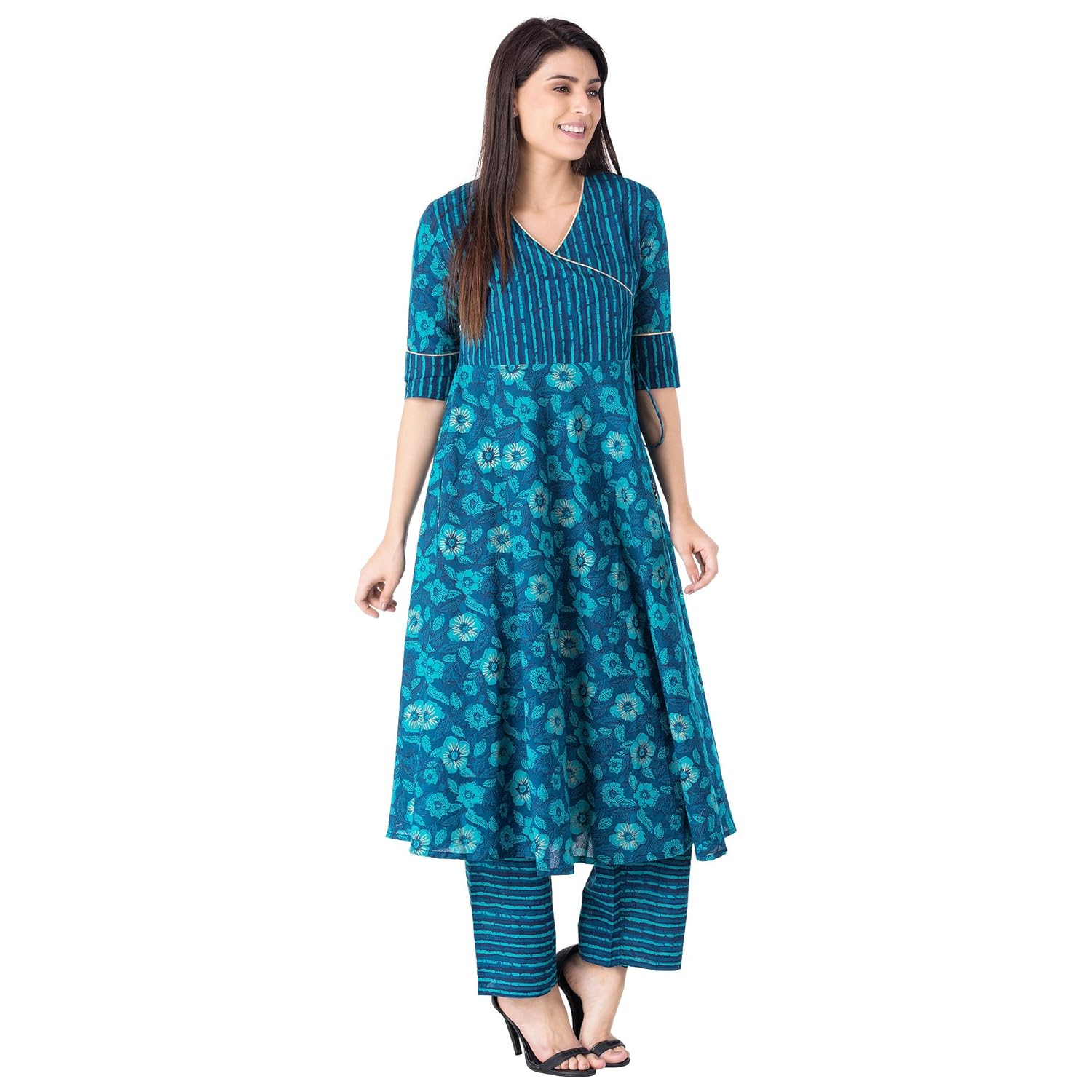 khushal women's cotton salwar suit set