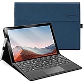 Omnpak Case and Covers for 12.3 Inch Microsoft Surface Pro 7+, 7, 6, 5, 4 - Compatible with Type Cover Keyboard