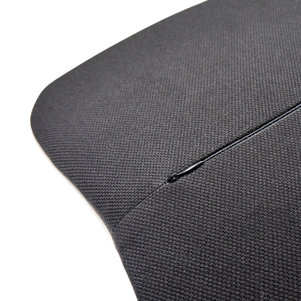 LOCEN Premium Memory Foam Lumbar Back Support Car Cushion - Reduce Back Ache Improve Posture - Black