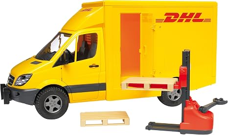 Bruder 02534 Toys Mercedes Benz Sprinter Dhl Mit Handhubwagen Und