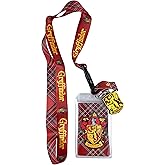 Loungefly Harry Potter Gryffindor Plaid Lanyard with Charm