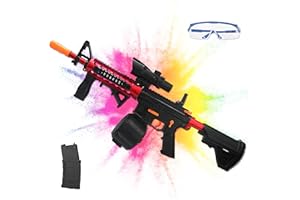 CESANTO Electric Gel Ball Blaster, Rechargeable High Speed Splatter Ball Blaster with 50000 Rounds and Goggles, for Outdoor Activities - Shooting Team Game Automatic Modes for Adults and Ages 18+(Red)