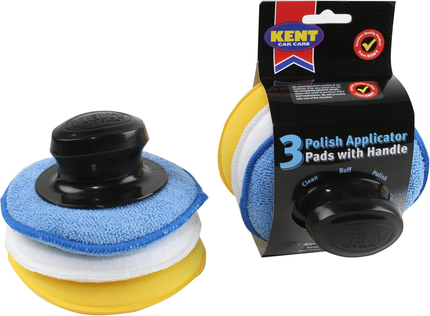 Kent Car Care Polish Applicator Pads with Handle Amazon.co.uk Car