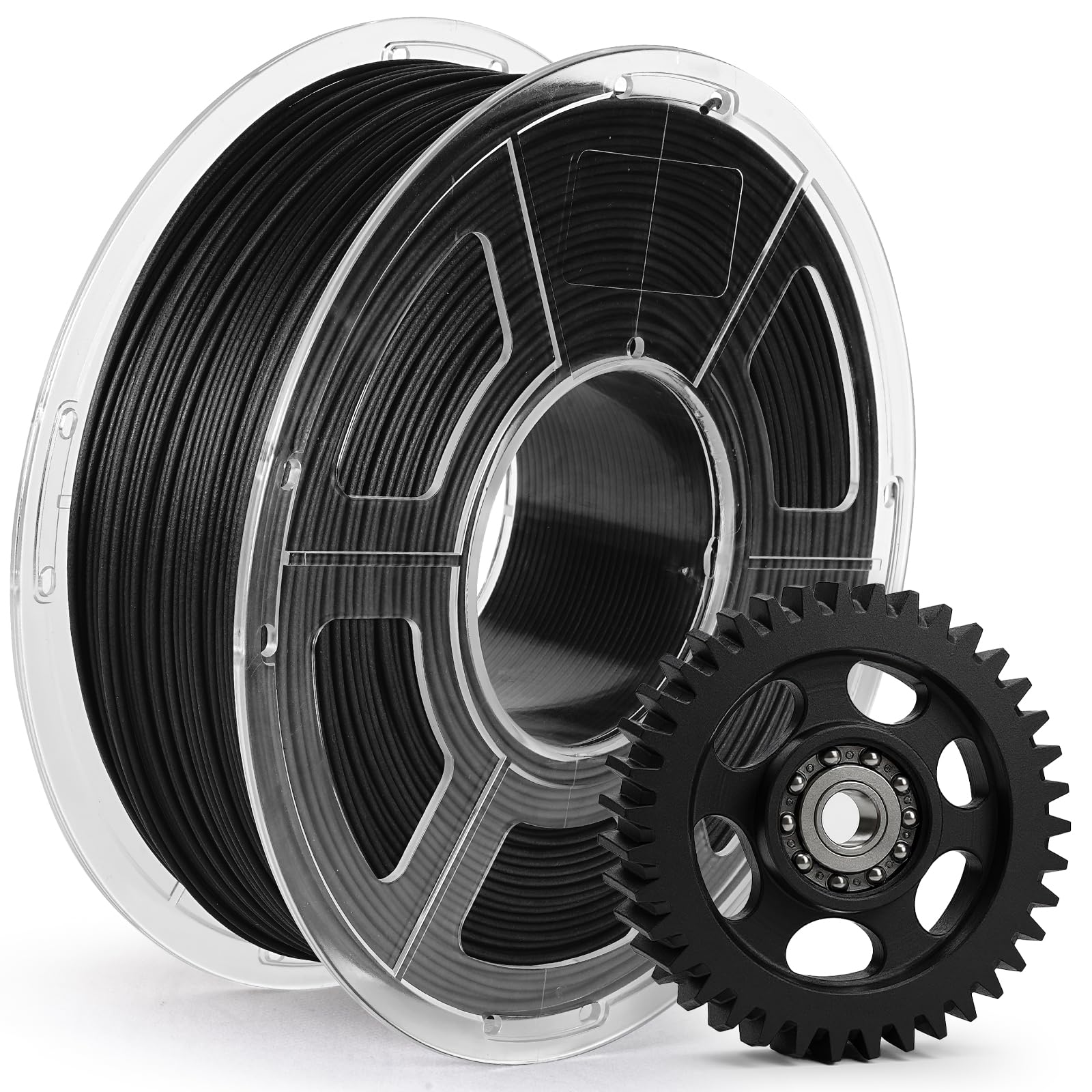Photo 1 of JAYO PA6-CF Nylon Carbon Fiber Filament 1.75mm, Engineering-Grade High Strength & Heat Resistant (Up to 209°C), Low Warping, Vacuum Sealed for Functional Prototyping & Industrial Parts 1kg Spool