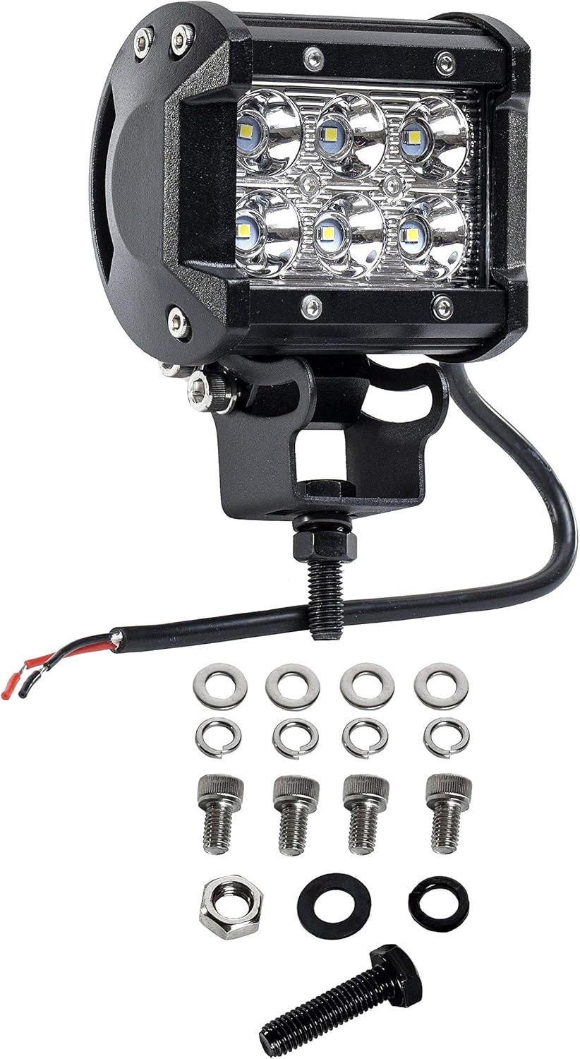 Cutequeen 4 X 18w 1800 Lumens LED Spot Light for Off-Road SUV Boat 4x4 Lamp Tractor Marine Off-Road Lighting Rv ATV(Pack of 4): Automotive