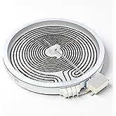 NE63T8111SS/AA Dual Surface Heating Element 10 inch fit for Samsung Electric Glass Top Range Stove Burner Parts NE59T4311SS NE59M4320S NE59J3420SS DG47-00063A fit for LG LRE6385ST MEE62385201 LUXRILIX