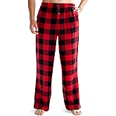 Giggling Getup Mens Pajama Pants Soft Flannel Fleece Pajama Bottoms Sleep & Lounge Pants with Pockets and Drawstring