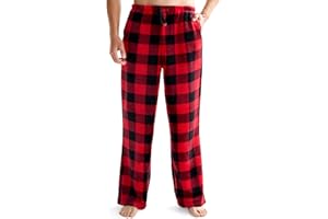 Giggling Getup Mens Pajama Pants Soft Flannel Fleece Pajama Bottoms Sleep & Lounge Pants with Pockets and Drawstring