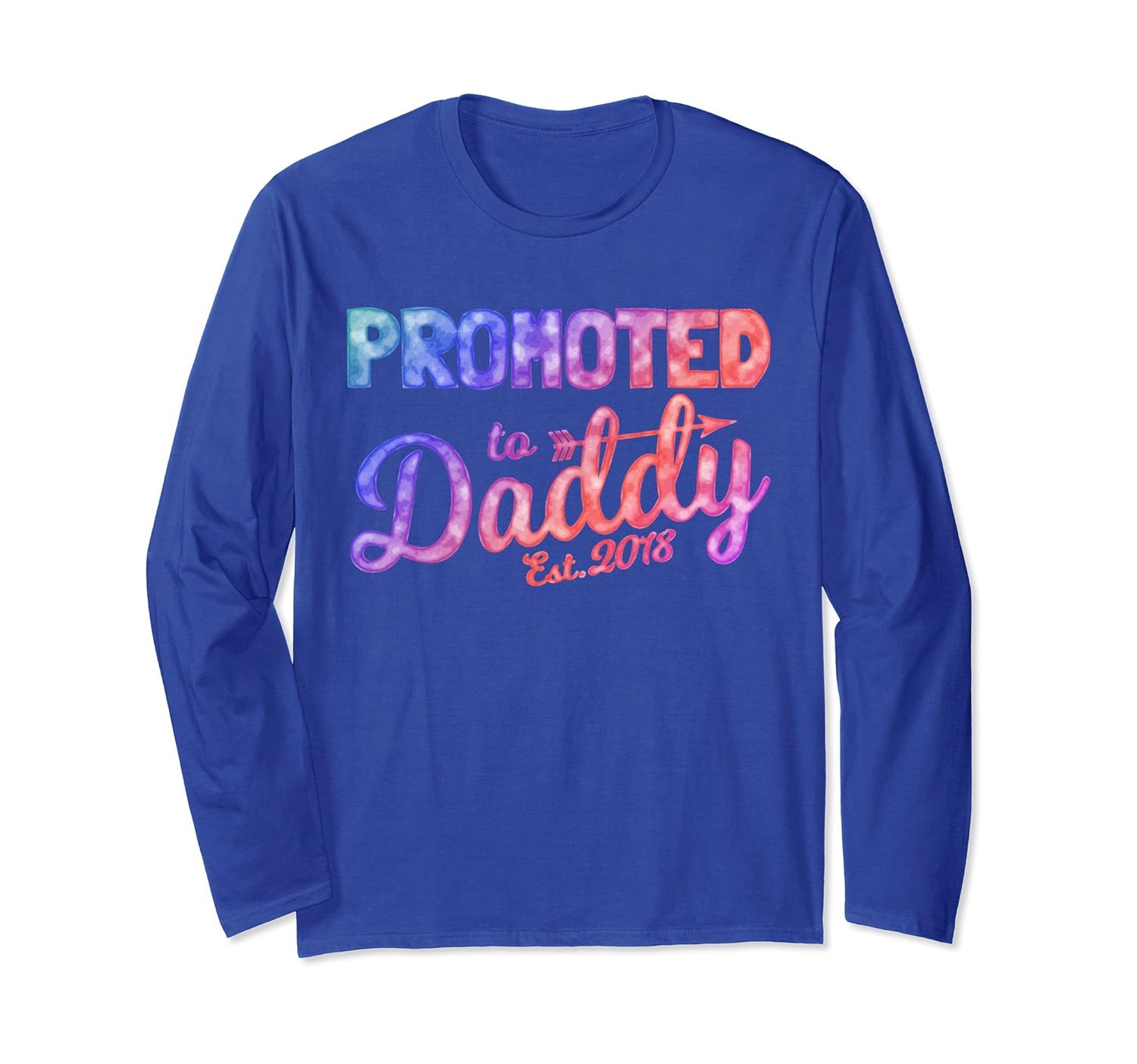 Promoted To Daddy Est 2018 Longsleeve Baby Announcement Gift-anz