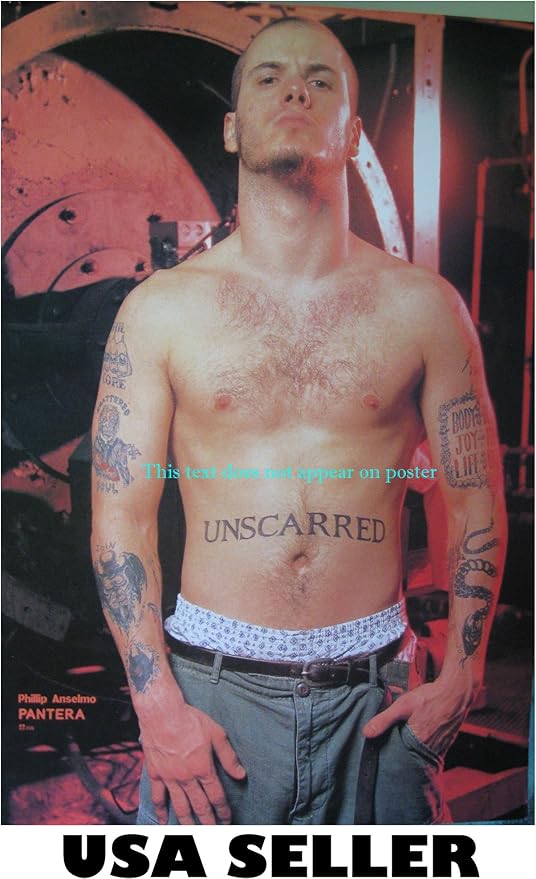 Amazon Com Phil Anselmo Of Pantera Shirtless Poster 21 X 31