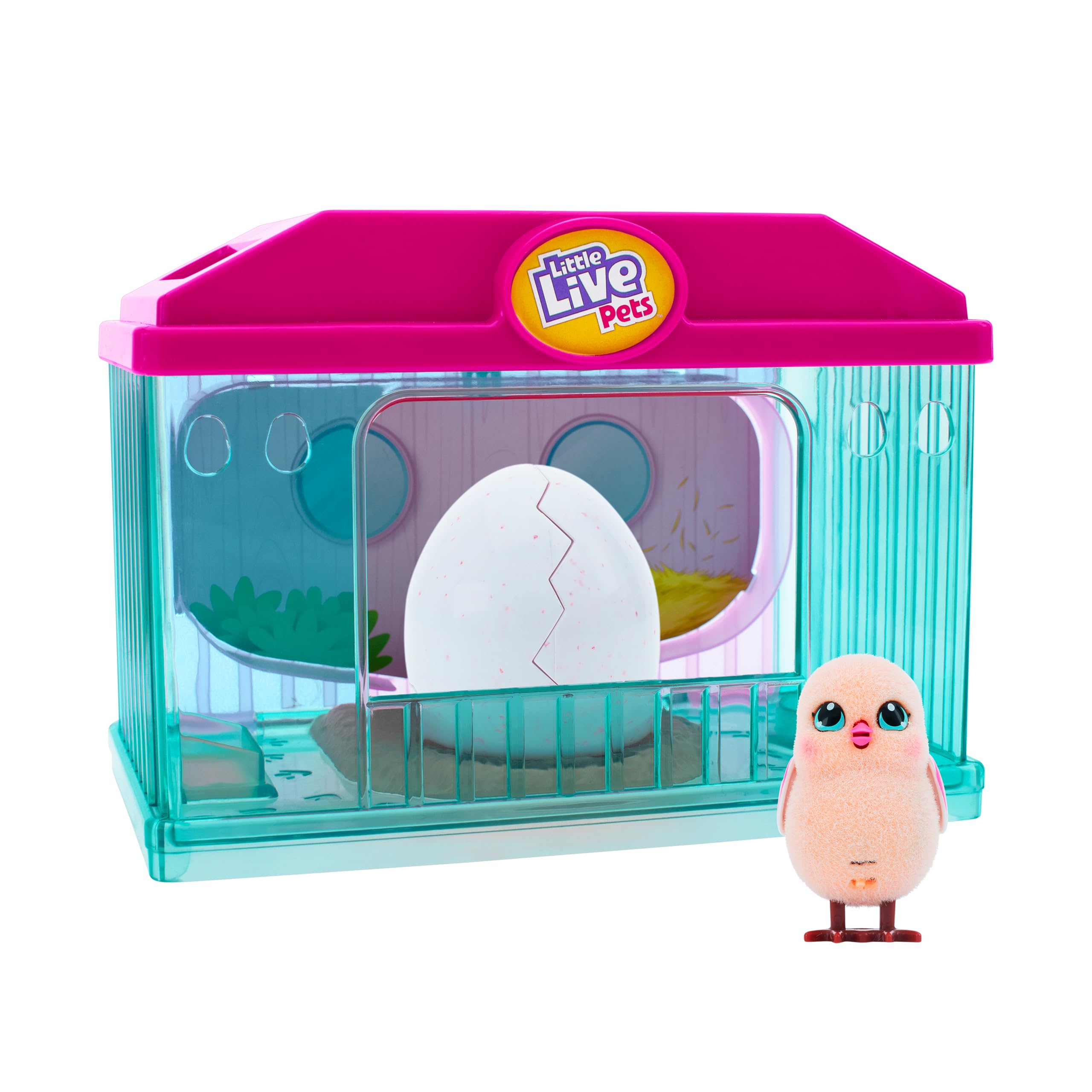 Little Live Pets; Surprise Chick Hatching House; Cute Interactive Collectible Toy Chick Chirps & Taps; Hatches Out Of Egg & Hops About