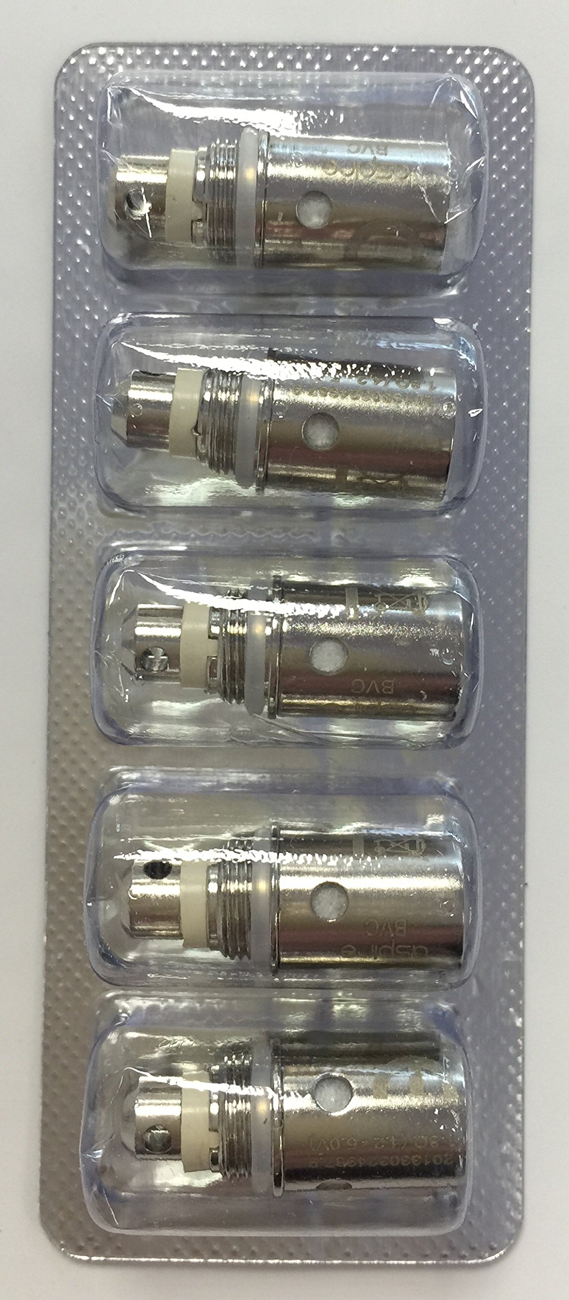 New ASPIRE BVC and BDC Dual Coil Replacement Coils for CE5/CE5-S/ET/ET-S/Vivi Nova/Mini Vivi Nova/Davide etc. Latest Coils From Aspire (1.8ohm BVC)