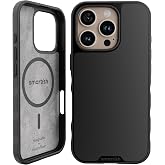 Smartish iPhone 16 Pro MagSafe Case, Gripmunk, Slim Grip Case, Black | Thin, Grippy &amp; Protective, Magnetic with Microfiber-Lined Interior, Drop-Tested from 6 Feet, Raised Edges for Screen &amp; Camera