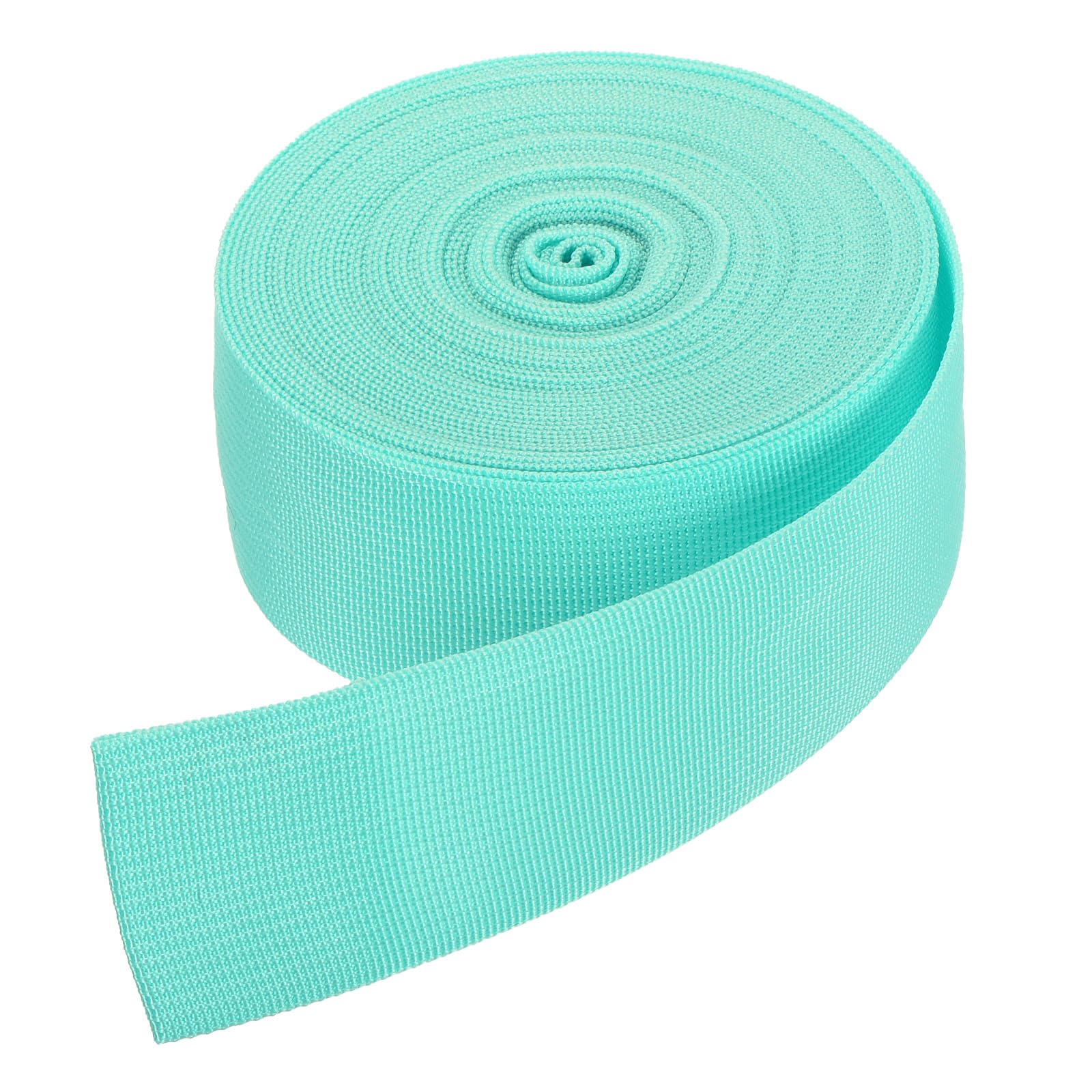 DMiotech 10 Yard x 2 Inch Width Nylon Webbing Strap Poly Flat Webbing Strapping for DIY Craft Backpack Strapping, Sewing, Outdoor Gear Repair, Light Bright Blue