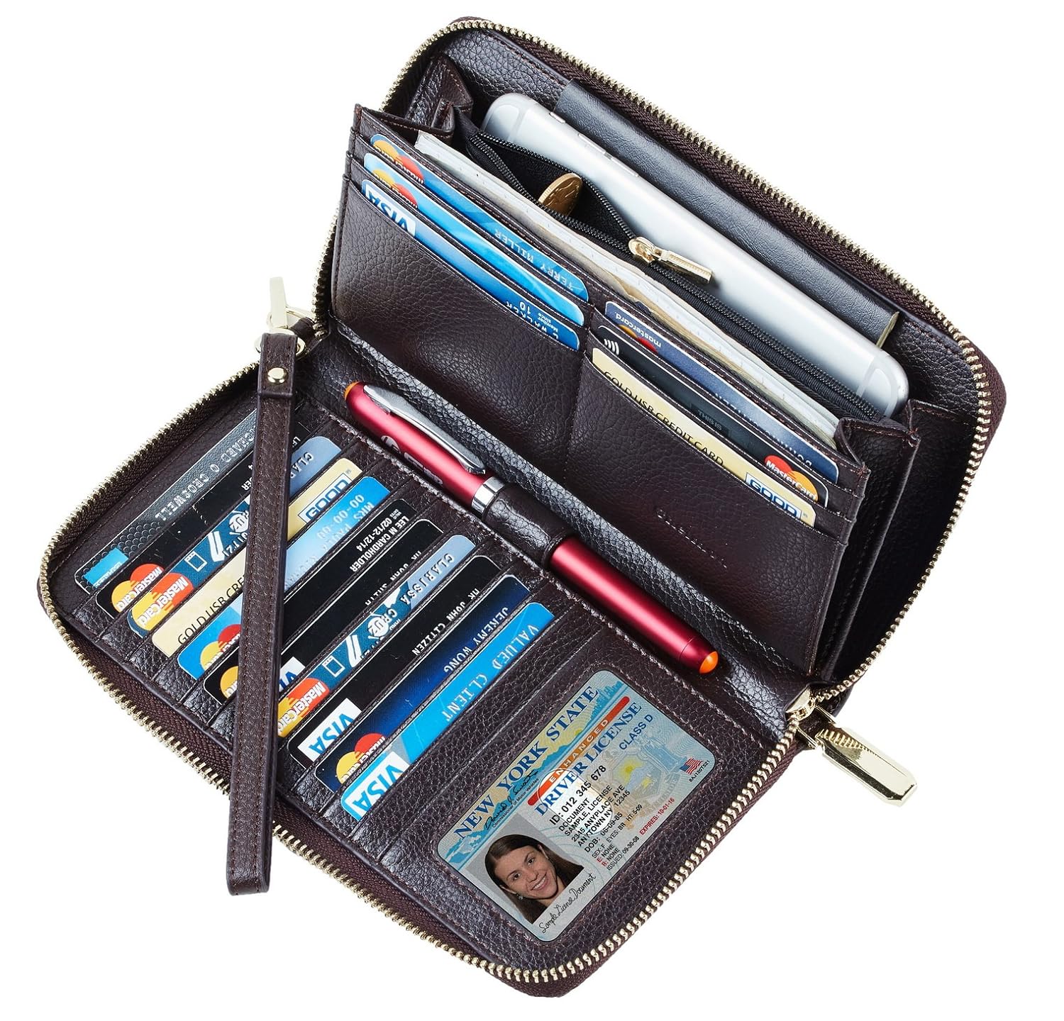 Best phone wallet for lg stylo 3 with zipper