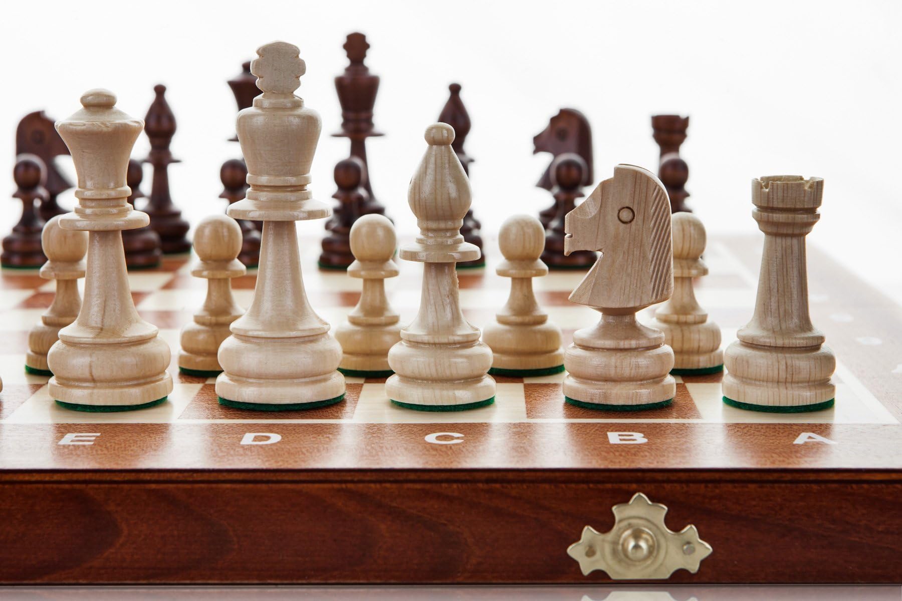 TOURNAMENT 4 - Large 38cm / 15in Handcrafted Wooden Chess Set Professional Staunton …