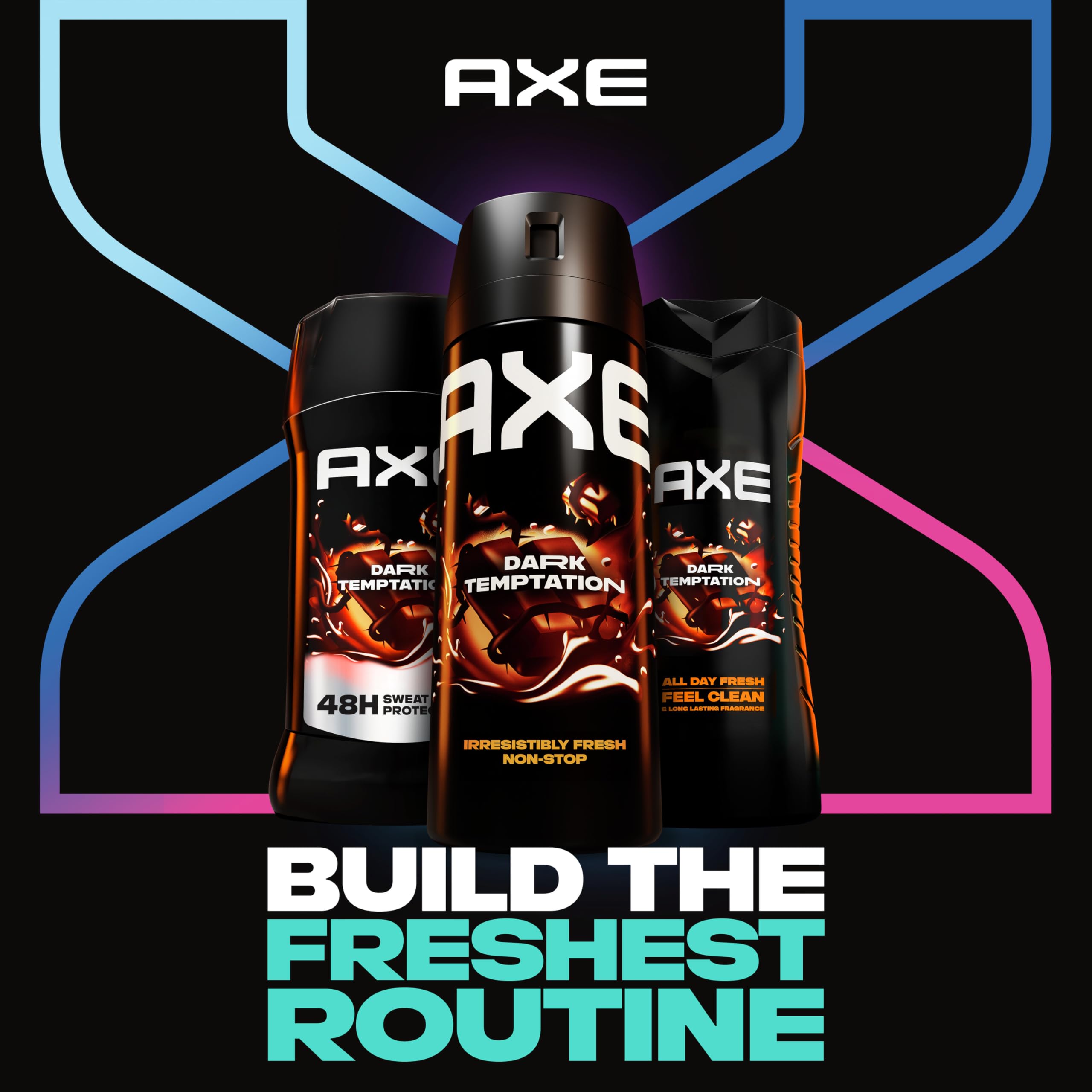 AXE Body Spray Deodorant Dark Temptation for Long Lasting Odor Protection Deodorant for Men Formulated Without Aluminum 4.0 oz