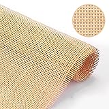 14" Width Square Cane Webbing 3.3Ft, Natural Rattan
