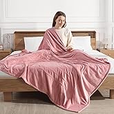 Pink Heated Blanket Full Size Electric Blanket with 5 Heating Level & 10 Hour Timer, Upgraded Flannel Lightweight but Warmer, ETL Certified & Overheat Protection, Gifts for Grandma(Dusty Pink)