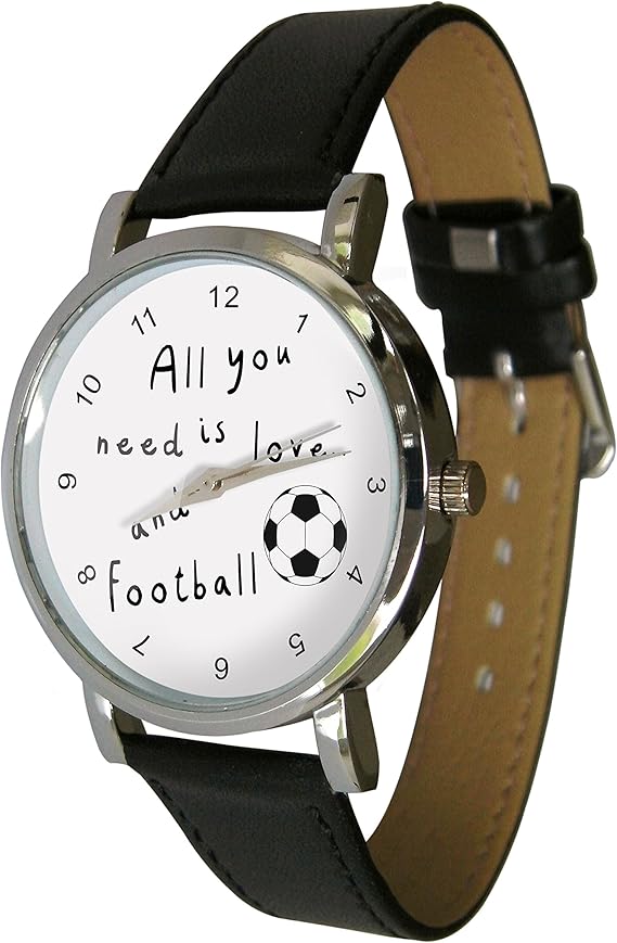 All You Need is Love. and Football Design Watch. Great Football Gift