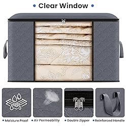 Fab totes 3-Pack Clothes Storage, Foldable Blanket