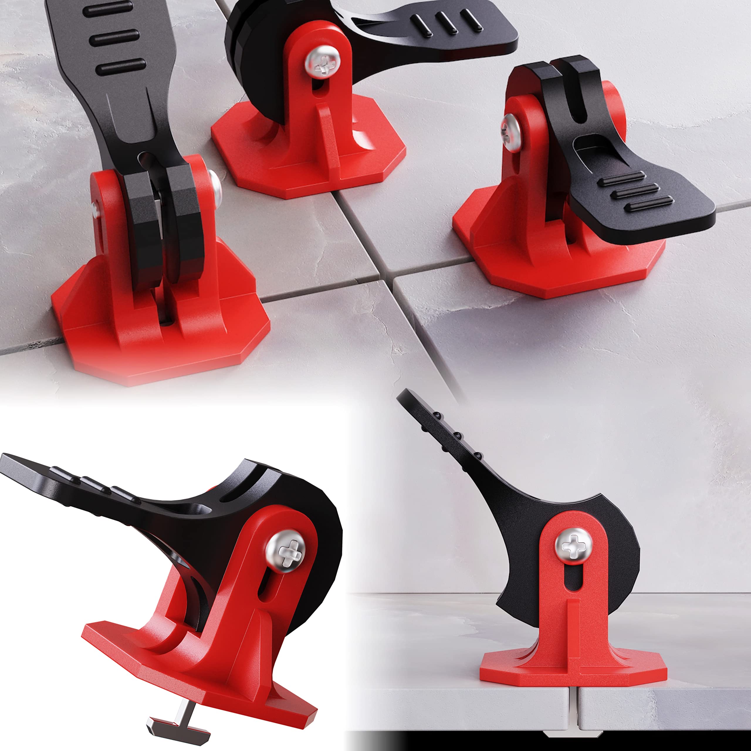 Photo 1 of Tile Tools for Leveling Installation, Reusable Tile Leveling System, Floor Leveling Tools, Tile Leveling Clips Tile Spacers (100 Sets)
