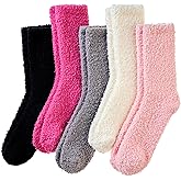 Eyean Womens Fuzzy Fluffy Slipper Socks Warm Winter Soft Thermal Plush Casual Sleep Cozy Home Socks