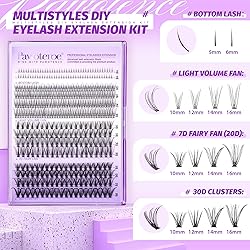 Pawotence Lash Extension Kit Lash Clusters