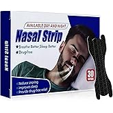 Nasal Strips for Snoring,Nose Strips for Sports Breathing, Help Anti Snoring Devices,Drug-Free Snoring Solution,Strips to Reduce Snoring and Relieve Nose Congestion